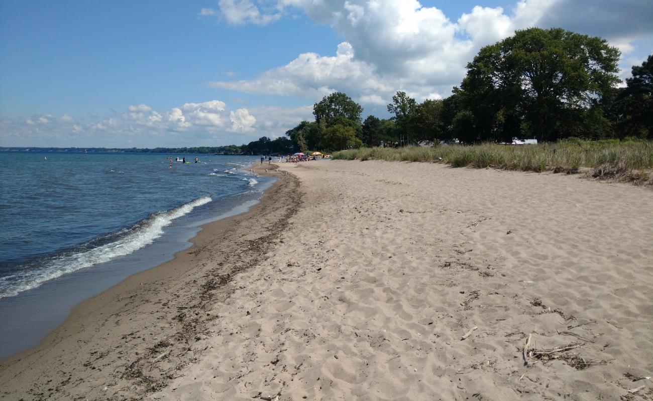 Photo de Nickel Plate Beach avec sable beige de surface