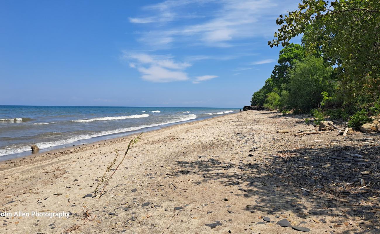 Photo de Point Gratiot Beach avec sable beige & galets de surface