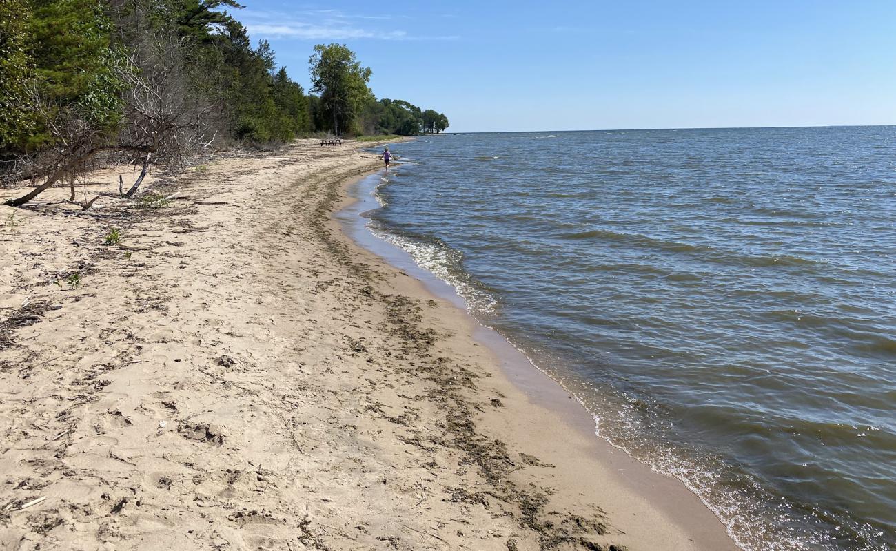 Photo de Bailey County Beach avec sable beige de surface