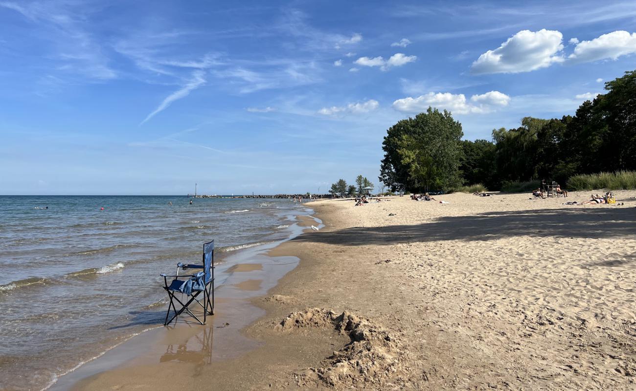 Photo de Gillson Beach avec sable beige de surface