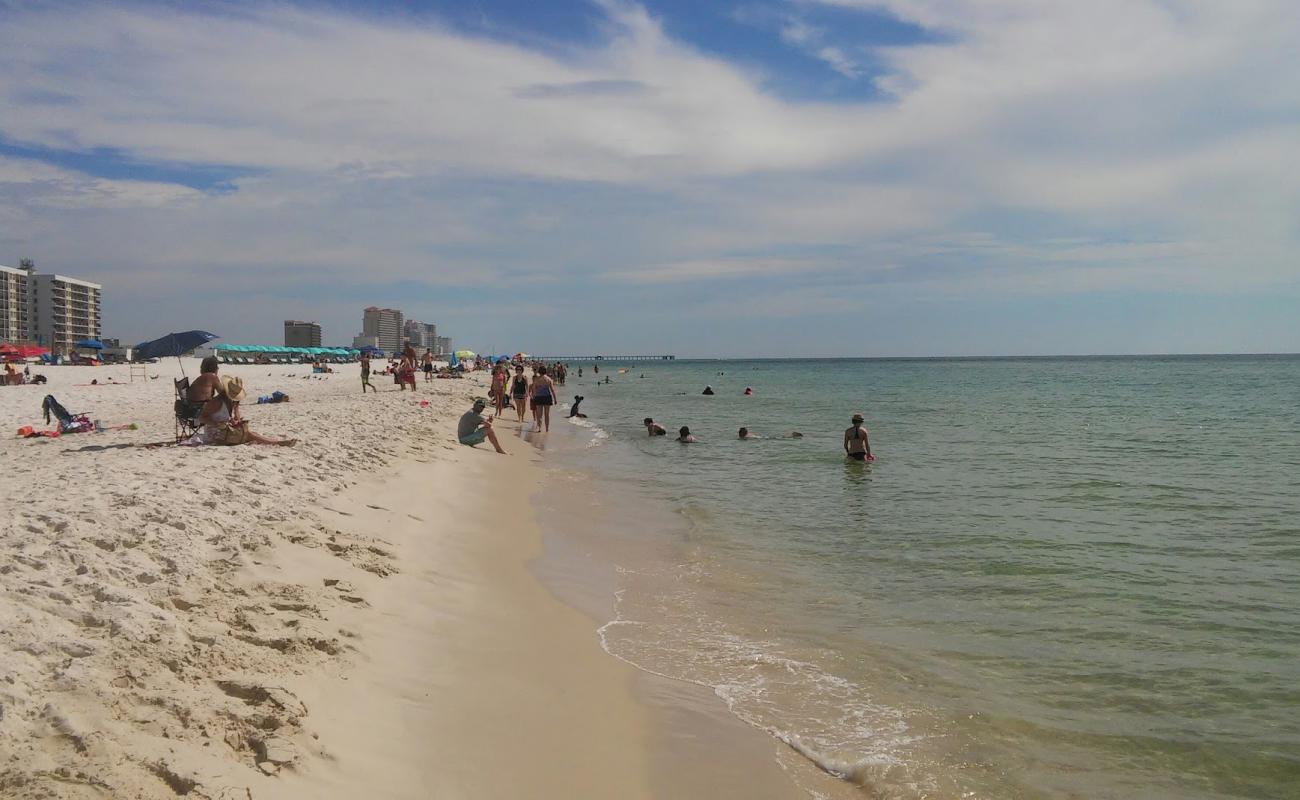 Photo de Gulf shores beach avec sable beige fin de surface