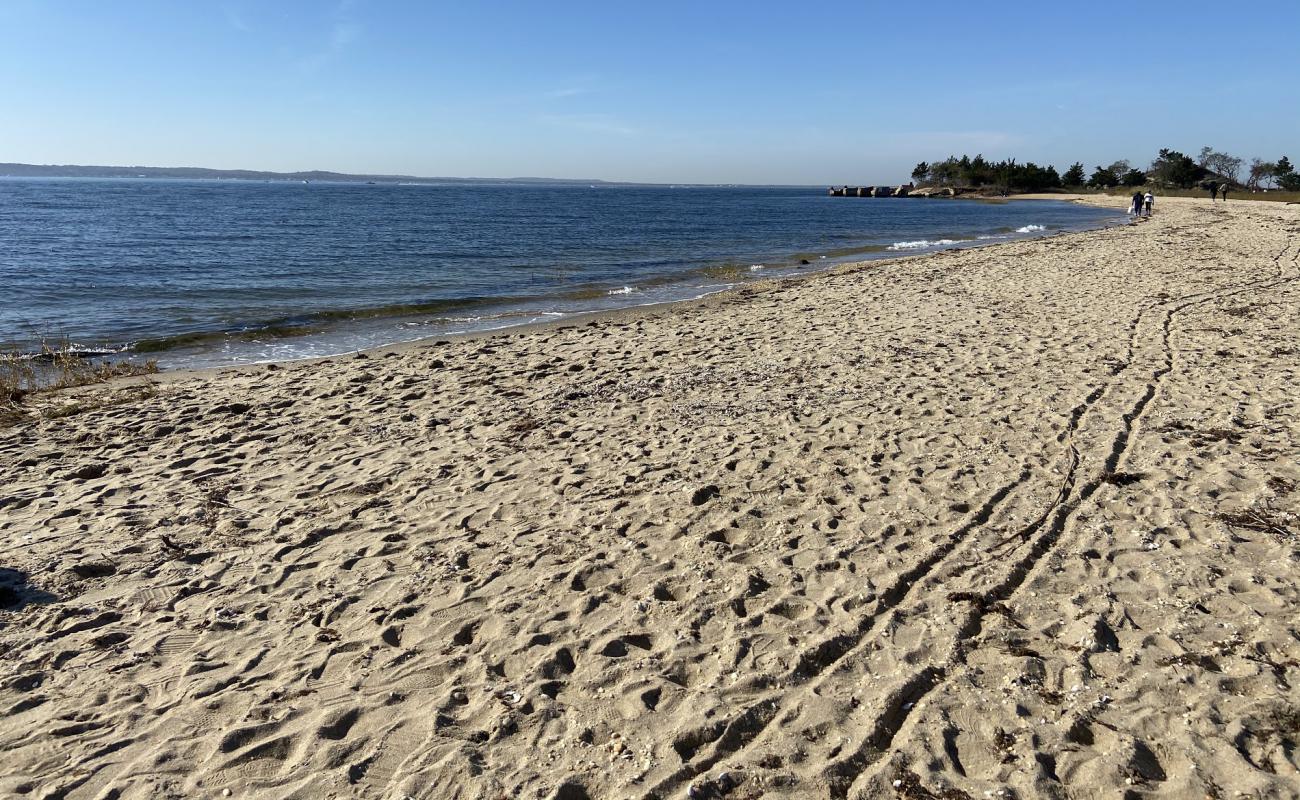 Photo de Sandy hook beach avec sable beige de surface