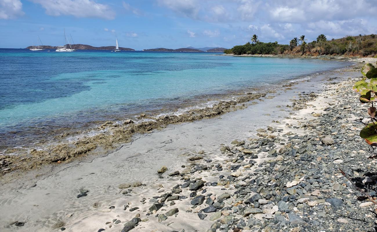 Photo de Vessup beach avec sable beige & pierres de surface
