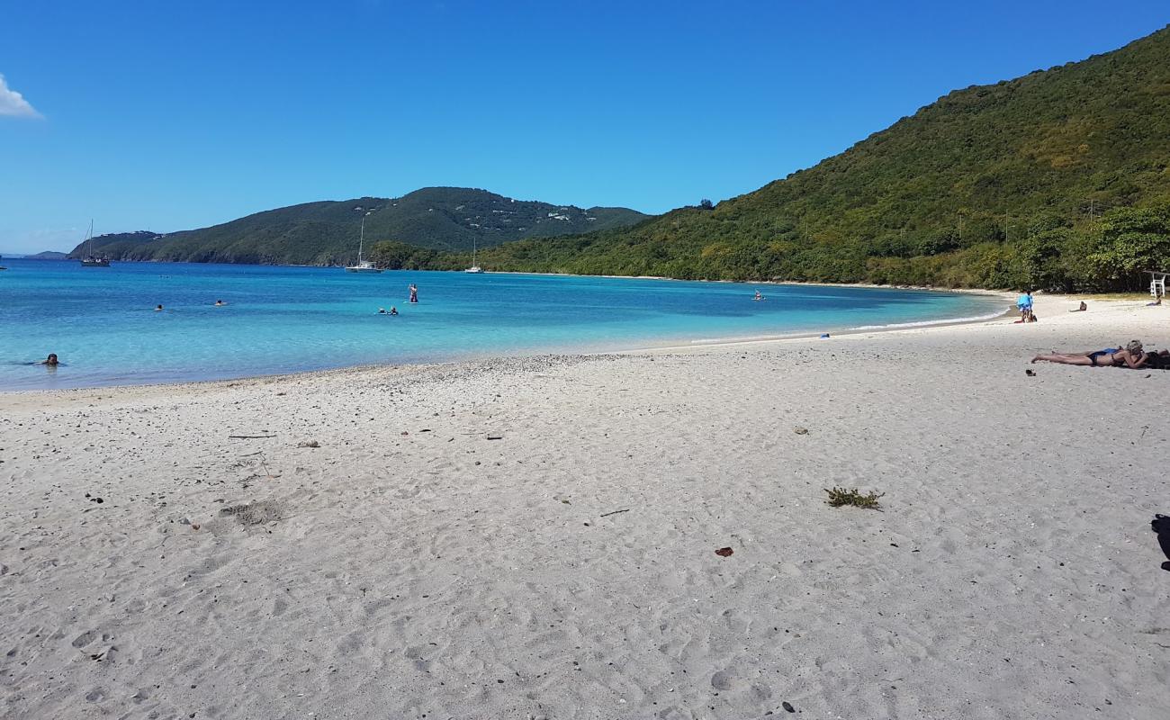 Photo de Brewers Bay beach avec sable lumineux de surface