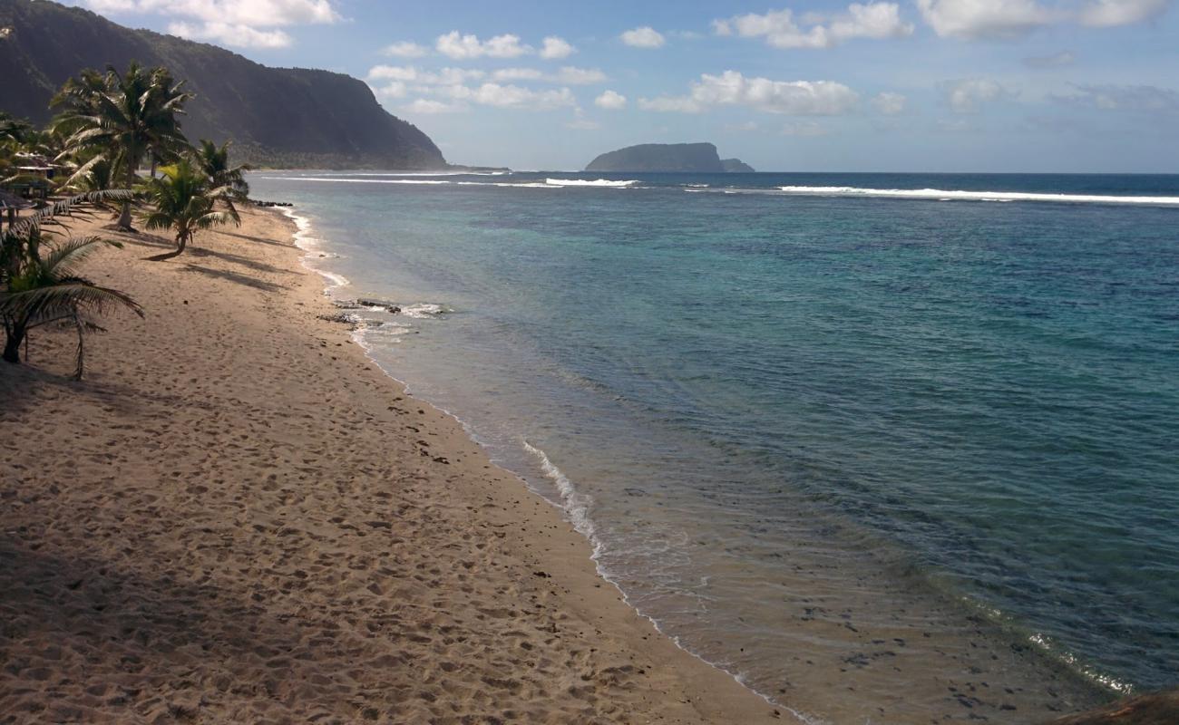 Photo de Saleapaga Beach avec sable beige de surface
