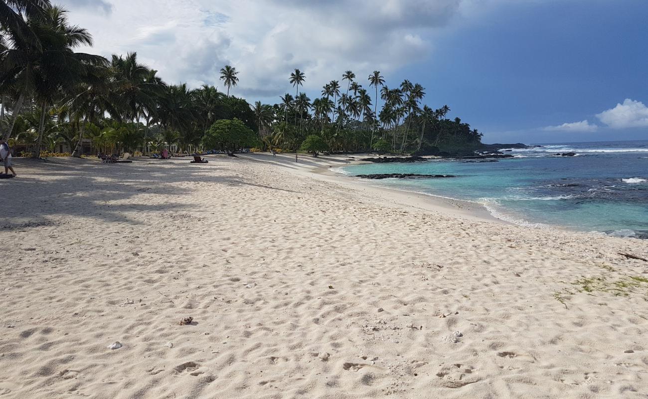 Photo de Plage du Paradis avec sable beige de surface