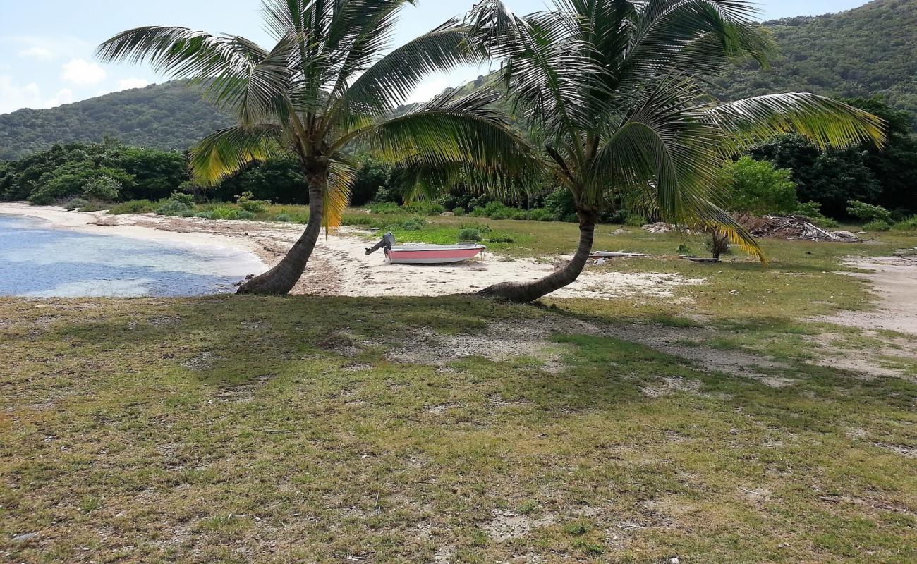 Photo de Diamond Cay beach avec sable beige de surface