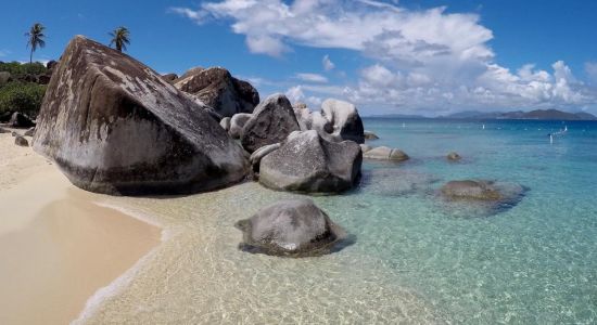 The Baths beach