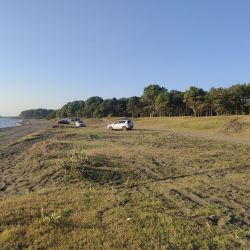 Photo de Ureki Nature beach avec rivage droit, long