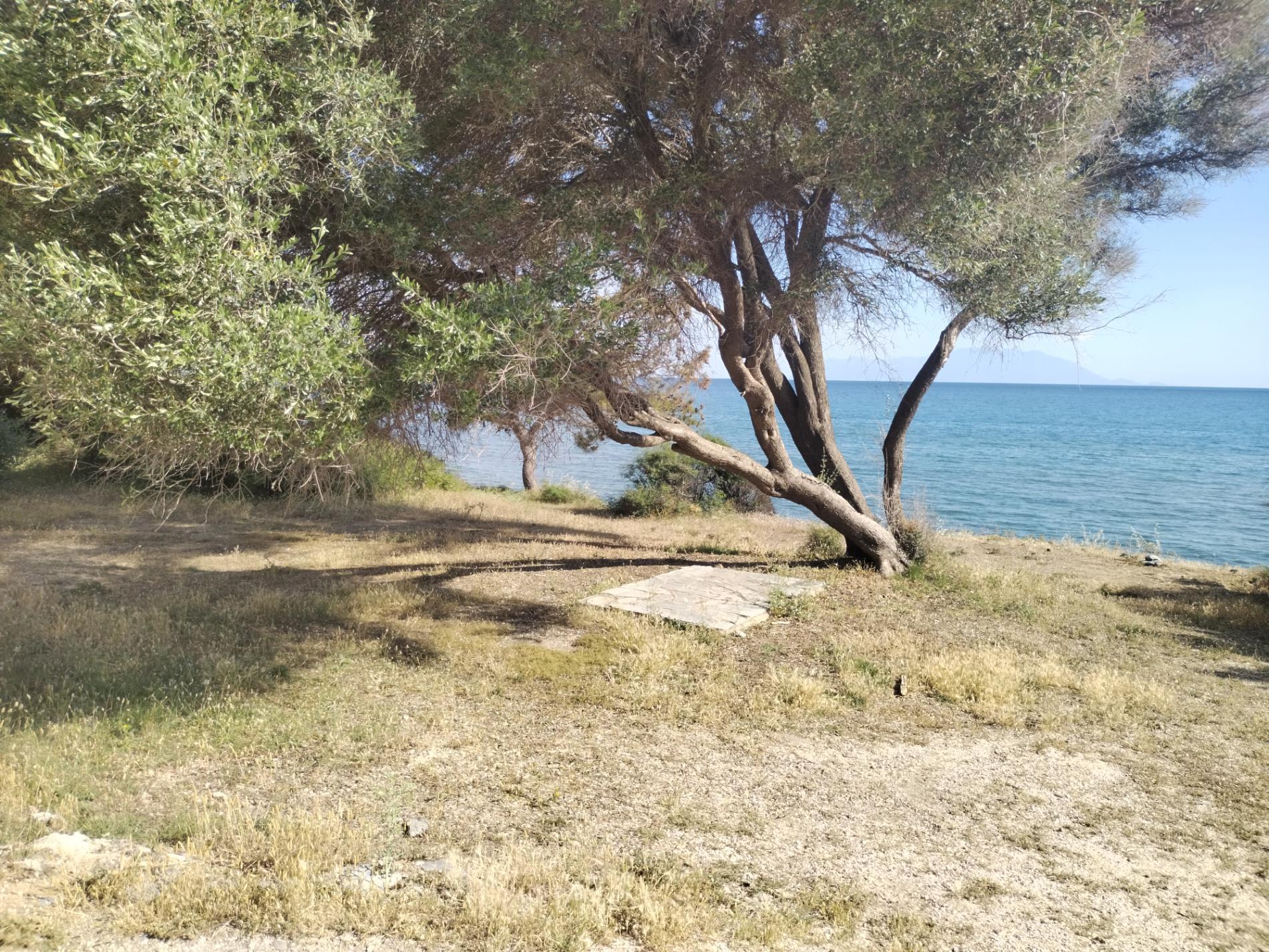 Photo de Mesimvria Zoni beach entouré de montagnes