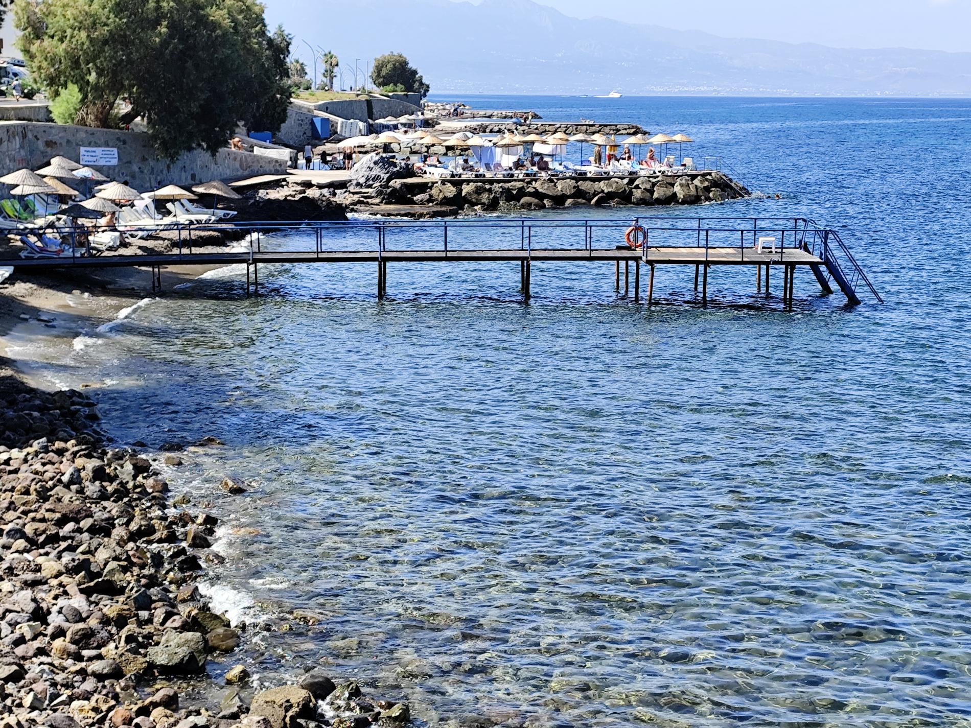 Photo de Turgutreis beach II avec un niveau de propreté de assez propre