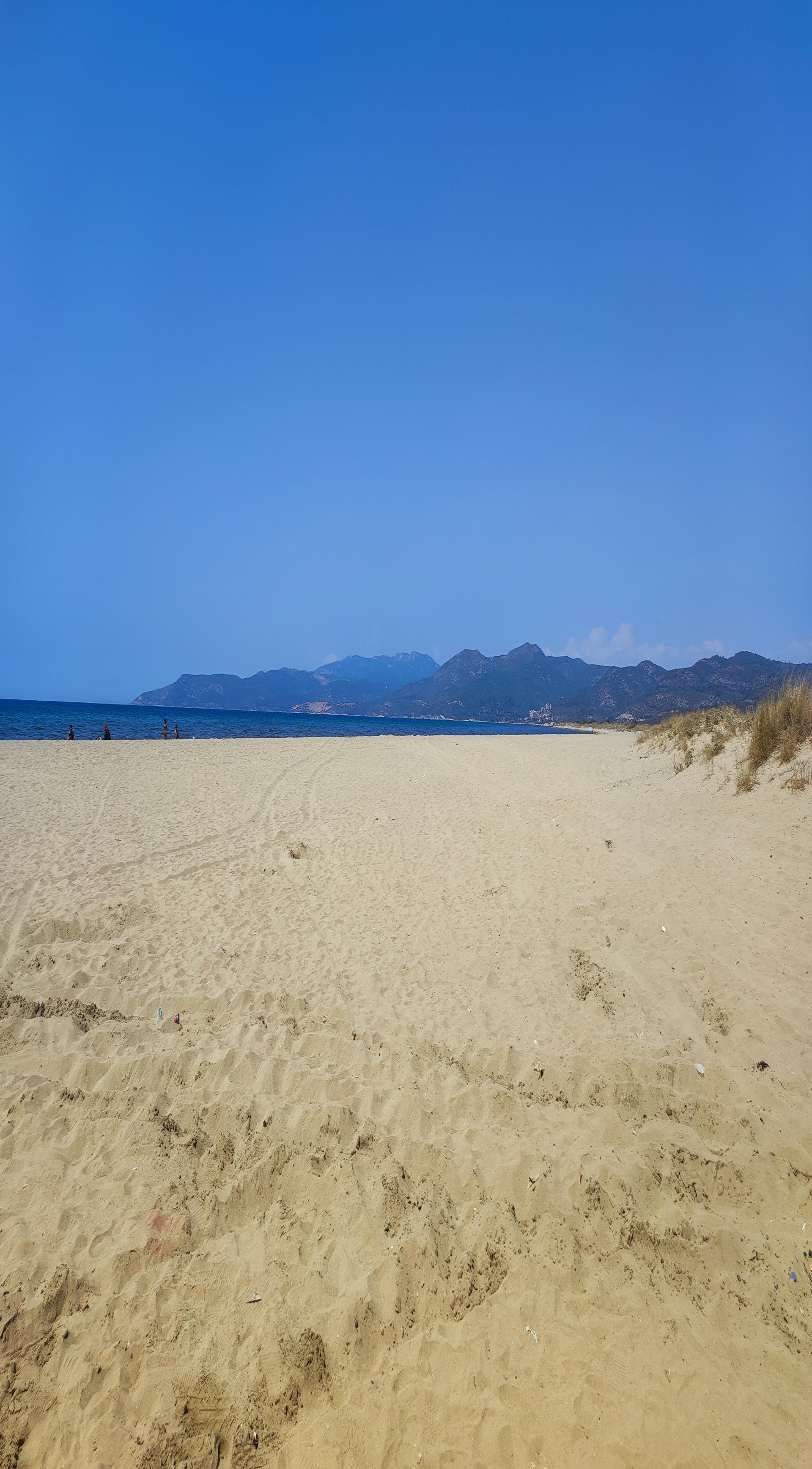 Photo de Pamucak beach et le règlement